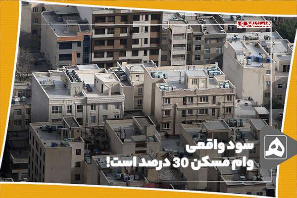 واقعی وام مسکن 30 درصد است