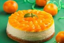 1731195641 طرز تهیه چیز کیک نارنگی خوشمزه و مجلسی