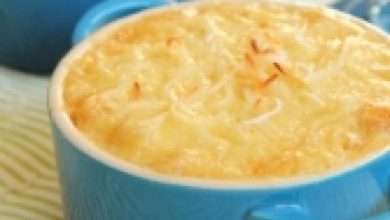 1731197689 طرز تهیه پودینگ برنج تایلندی با شیرنارگیل